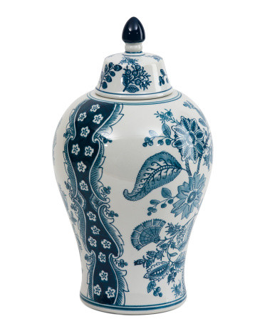 Porcelain Floral Lidded Jar | TJ Maxx