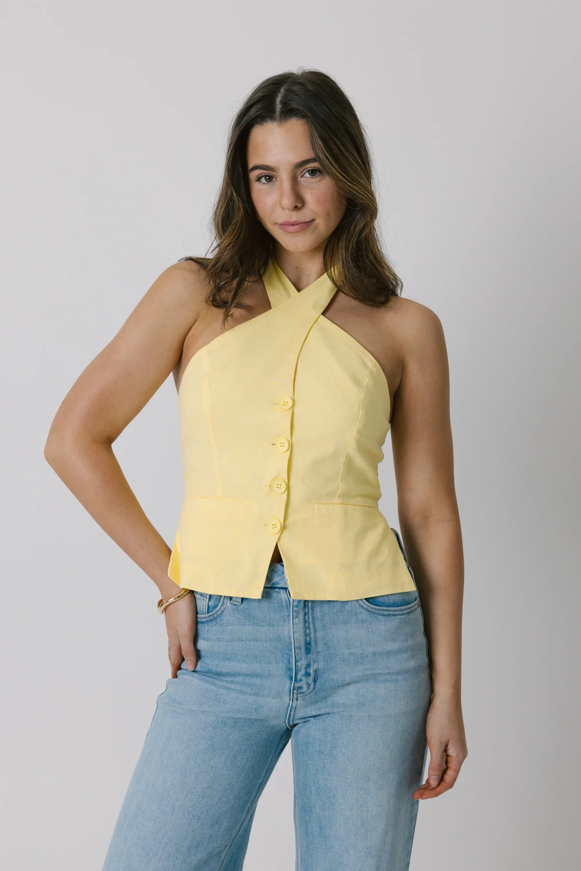 Into You Top in Yellow | Grey Bandit