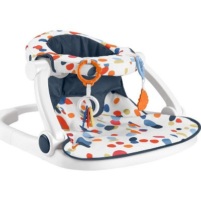 Fisher-Price Portable Baby Chair, Darling Dots Sit-Me-Up Floor Seat with BPA-Free Teether & Clacker | Target