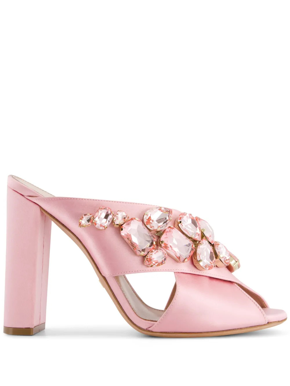 Giambattista Valli crystal-embellished mules - Pink | Farfetch Global