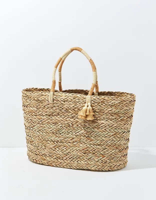 AE Straw Tote Bag | American Eagle Outfitters (US & CA)