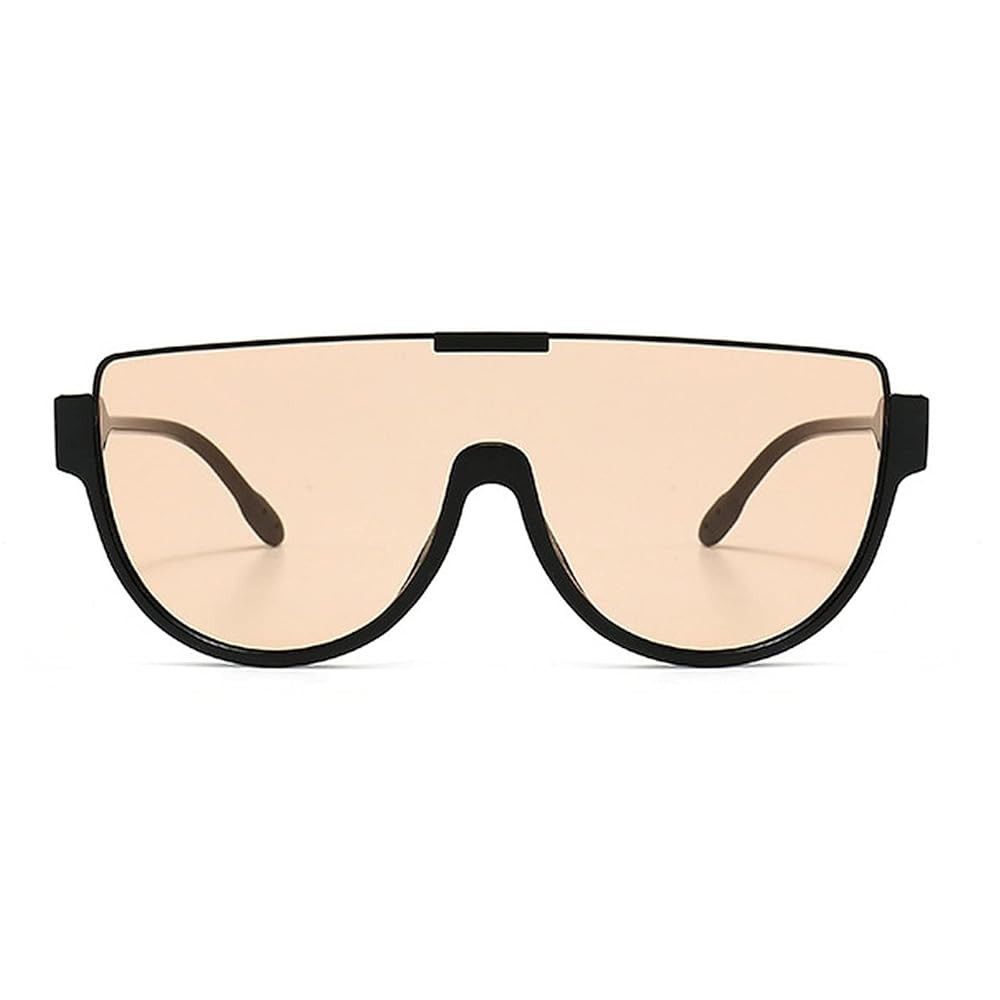 Oversized Sunglasses Women Men Luxury Big Frame Mask Glasses Goggle Flat Top Clear Eye Protection... | Amazon (US)