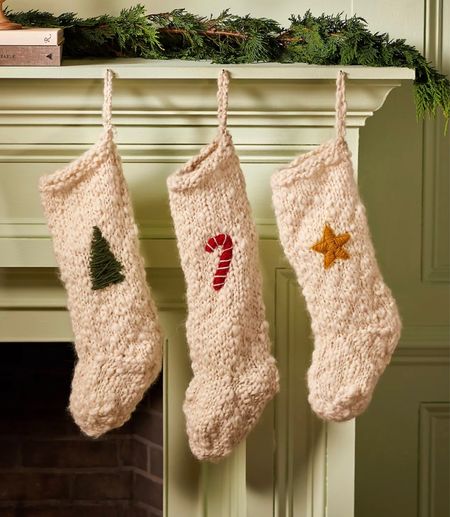 The coziest chunky knit stockings for Christmas from Anthropologie. 

#LTKhome #LTKHoliday #LTKSeasonal