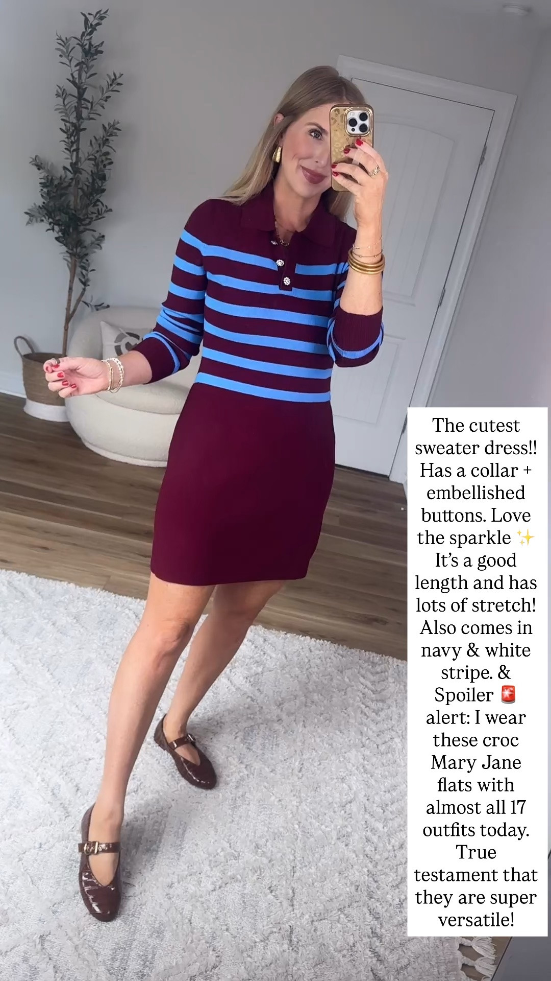 Striped sweater dress

#LTKootd