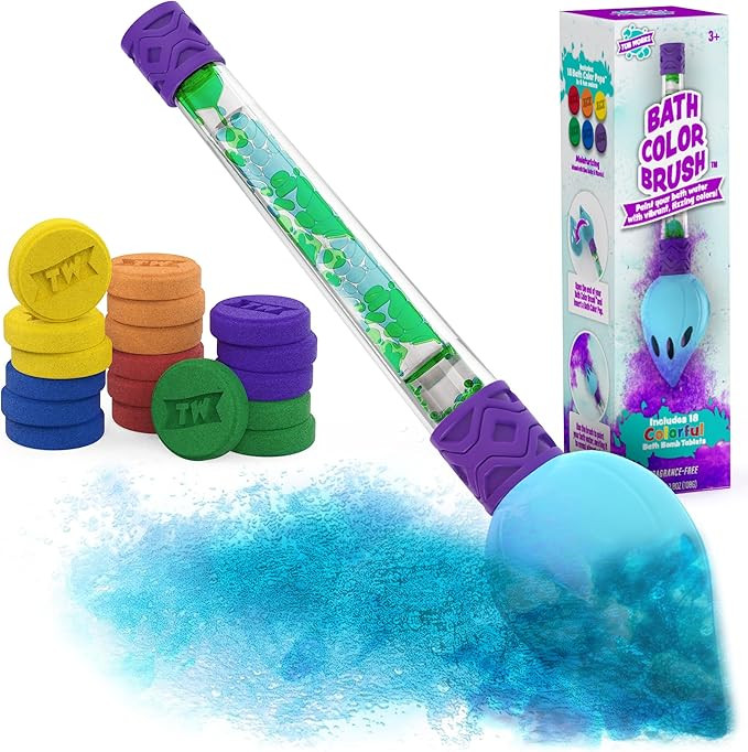 Tub Works® Bath Color Brush™ Kids Bath Bomb Set | Nontoxic & Fragrance-Free | Use Brush to Pai... | Amazon (US)