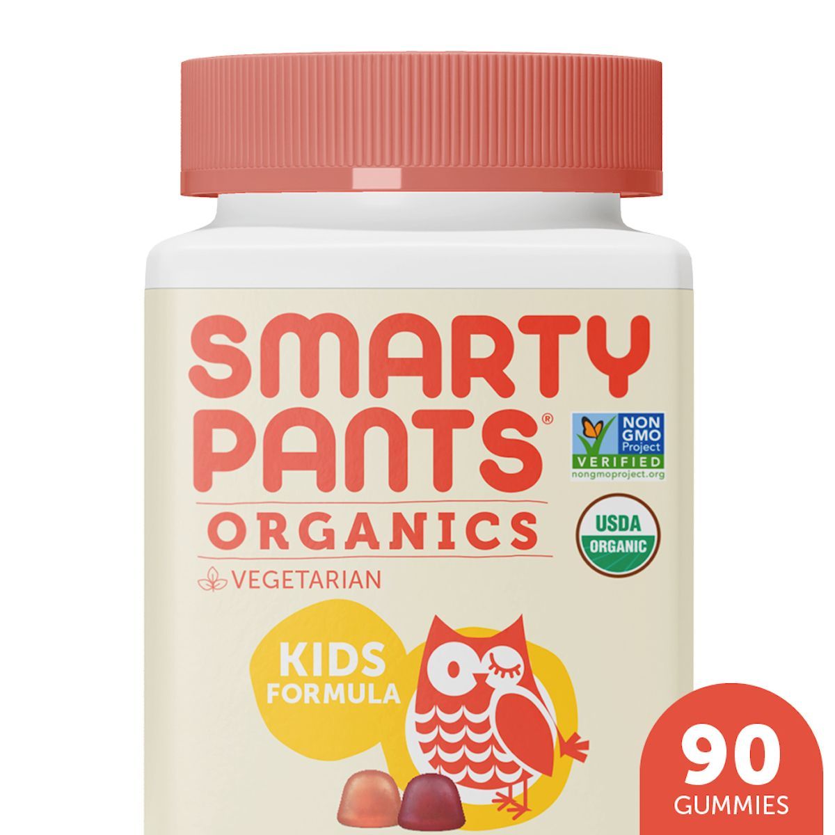 SmartyPants Organic Kids Multi & Vegetarian Omega 3 Gummy Vitamins with D3, C & B12 - 90 ct | Target