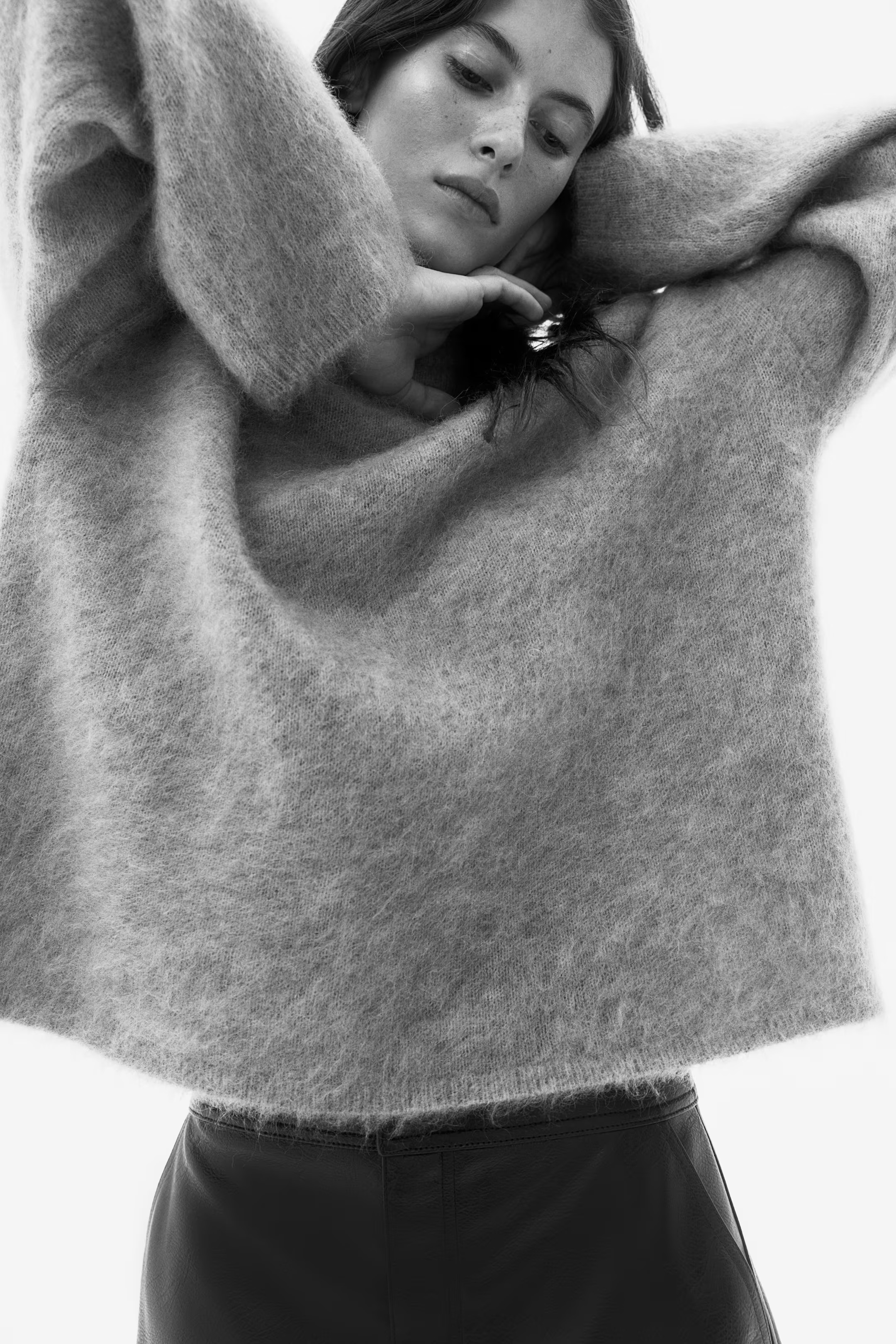 Oversized Mohair-Blend Sweater | H&M (US + CA)