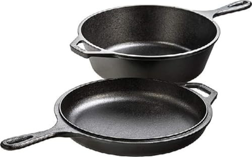 Lodge Cast Iron Combo Cooker, 3.2 Quart Deep Pot & 10.25 Inch Skillet Lid | Amazon (US)