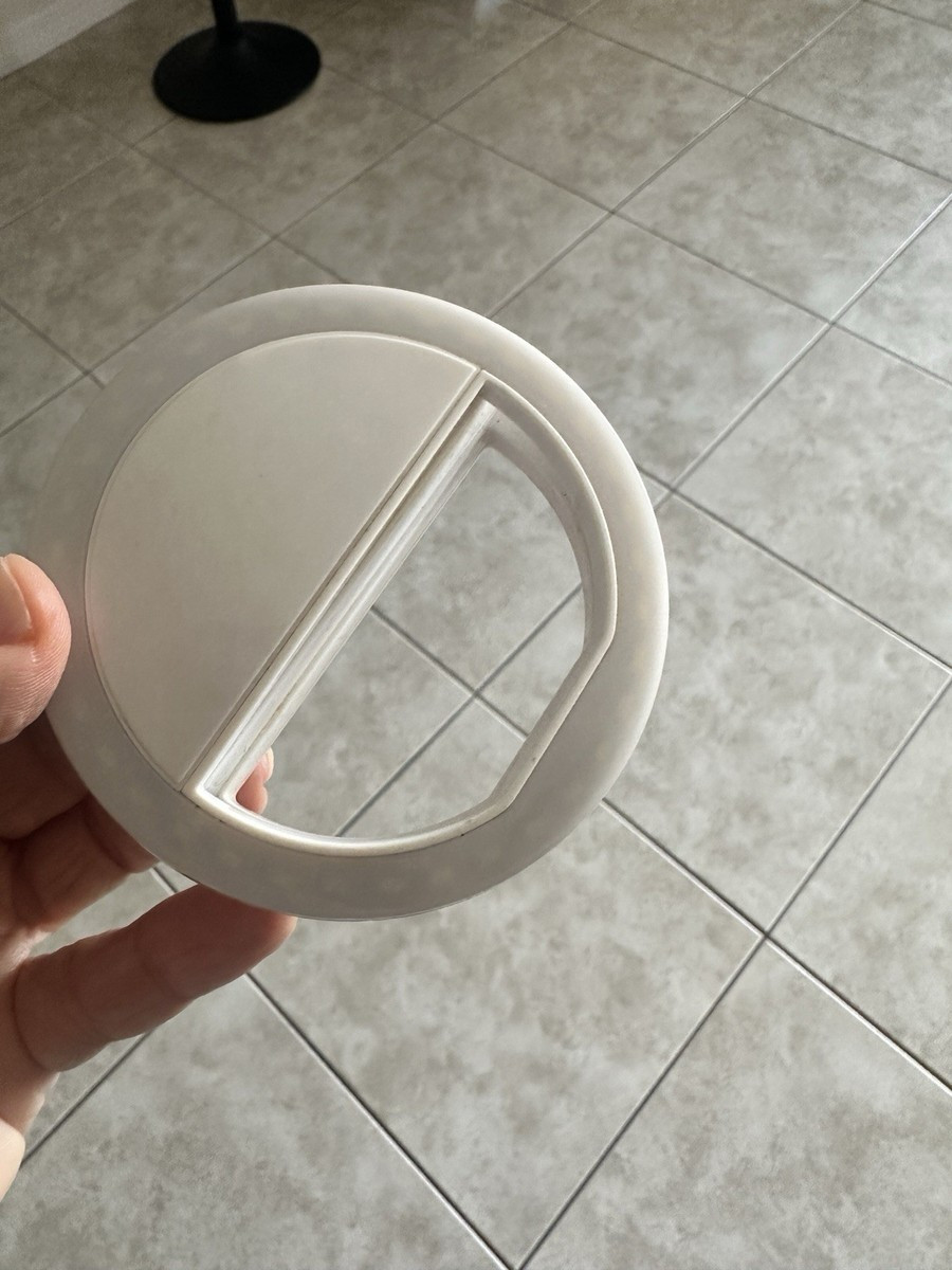 White Clip-On LED Selfie Ring 3 level Light. Content Creation | eBay | eBay US