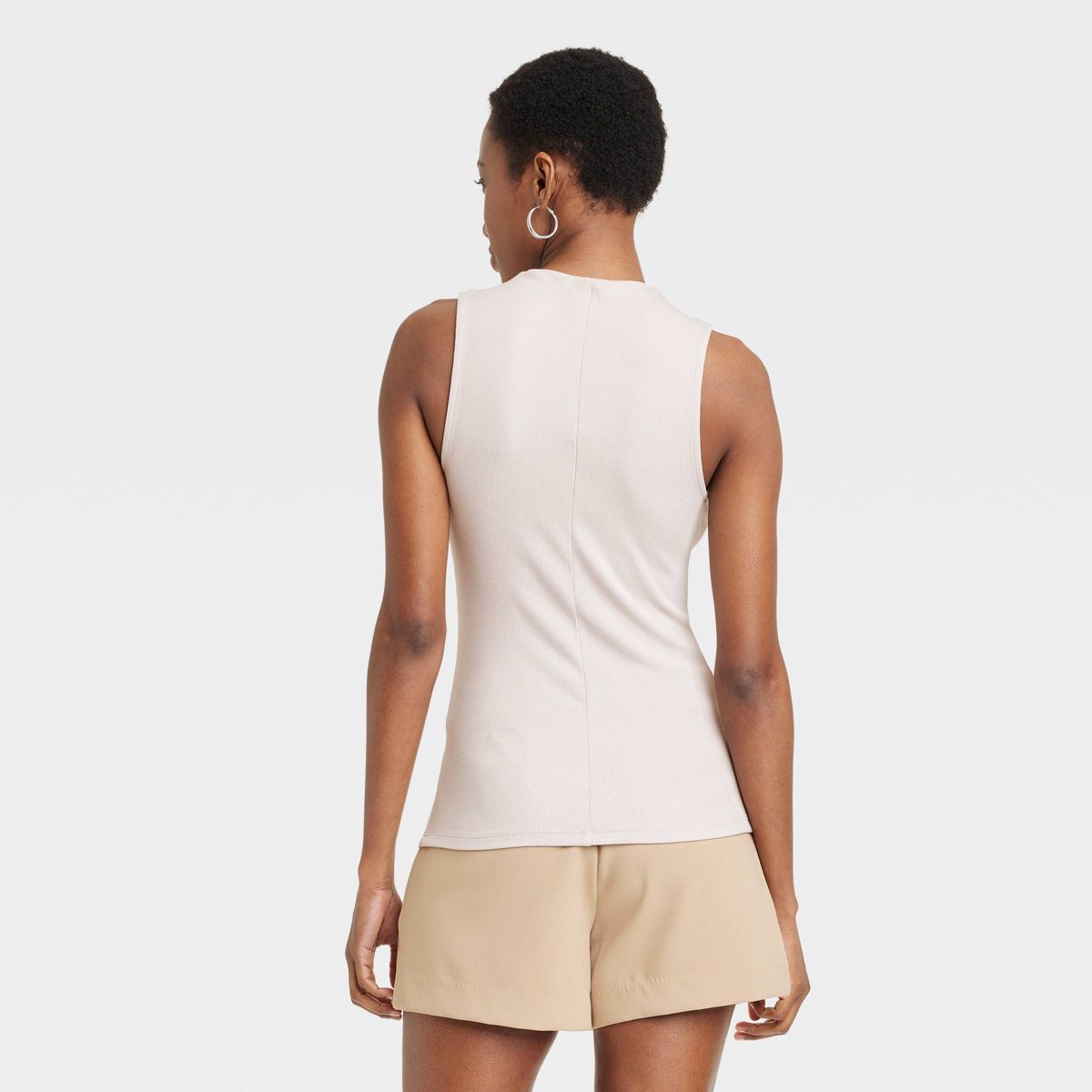 Women's Slim Fit Ribbed Tank Top - A New Day™ | Target
