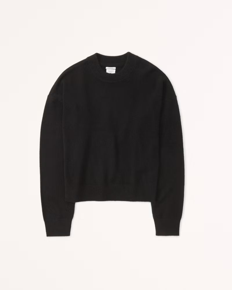 Women's Cashmere Crew Sweater | Women's Tops | Abercrombie.com | Abercrombie & Fitch (US)