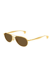 Unisex Sunglasses Gold-Brown Metal | Italist Inc.