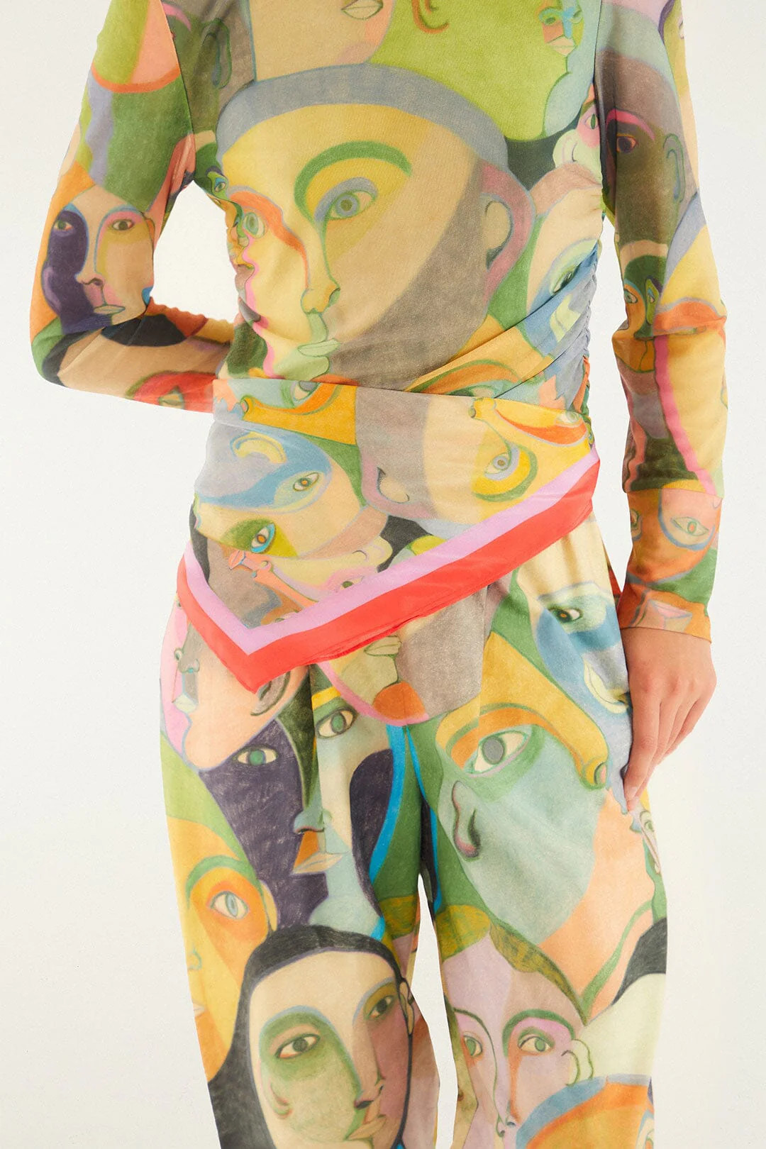 Crowded Series Drawing Scarf | FARM Rio | FarmRio (US)