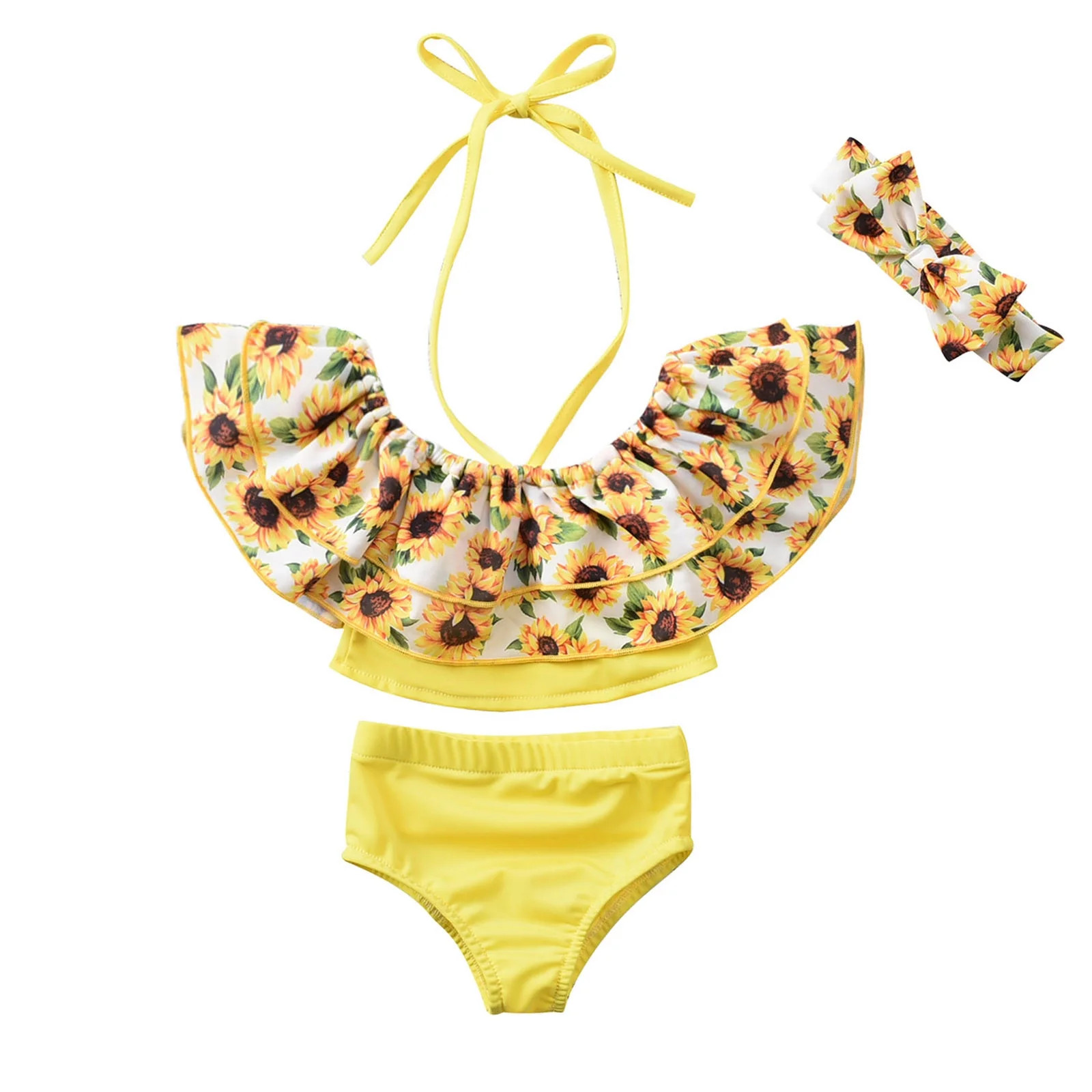 adviicd Swimsuit Girls 14-16 Two Strap Kid Bathing Sunflowers Baby Suit Toddler Set Piece Bathing... | Walmart (US)