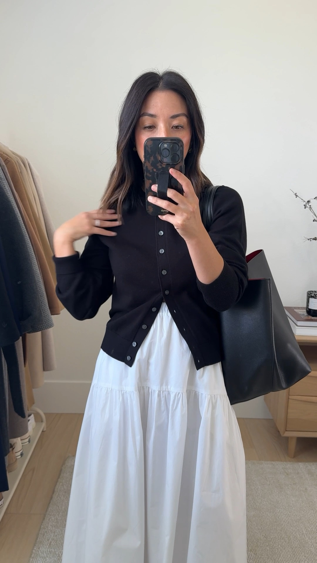 Teacher outfits that work for business casual as well. 

Madewell cardigan small
Almina Concept skirt small
Madewell flats 5
Mansur Gavriel tote
YSL sunglasses

#LTKStyleTip #LTKPetite #LTKautumn