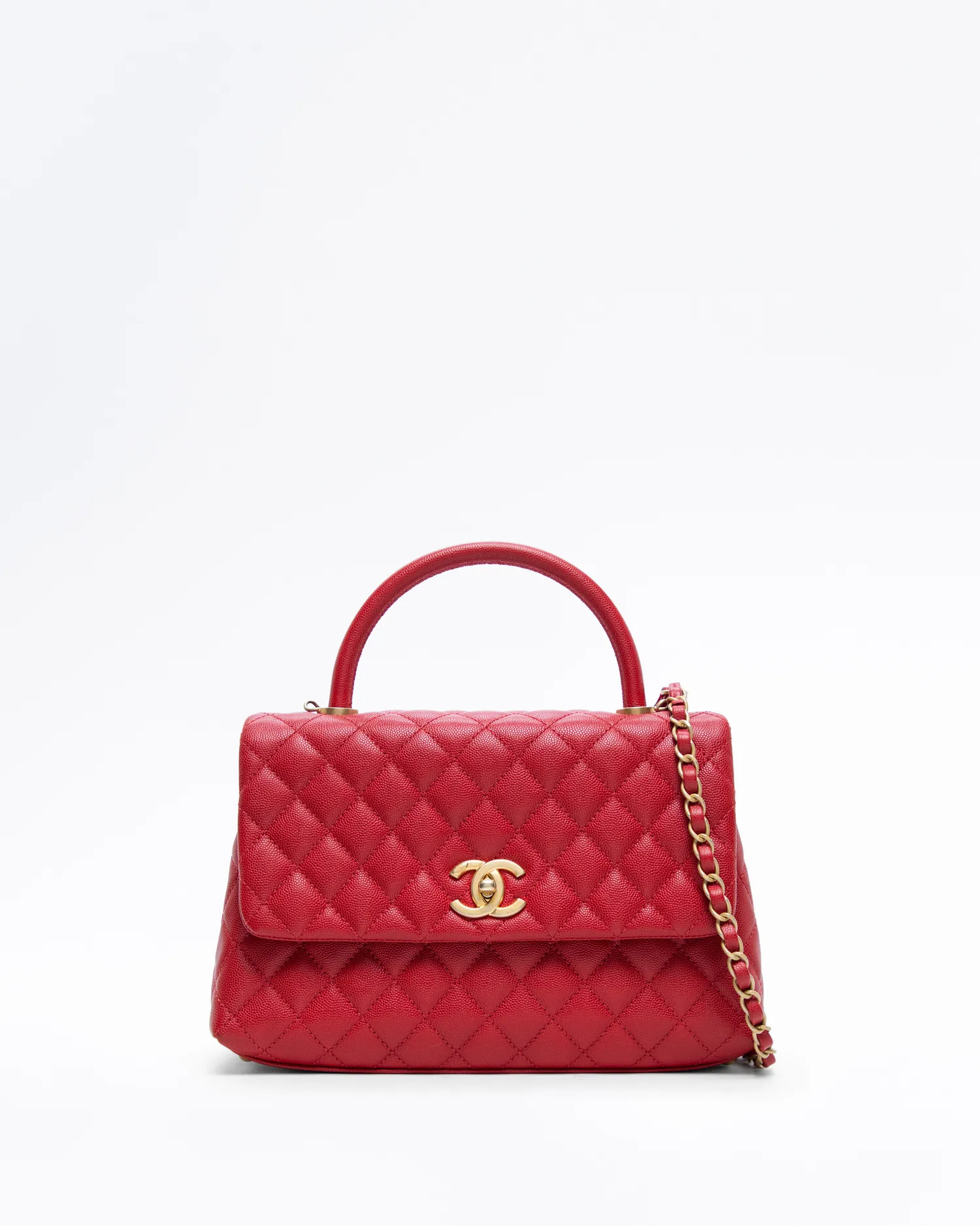 Caviar Small Coco Handle Bag | Vivrelle