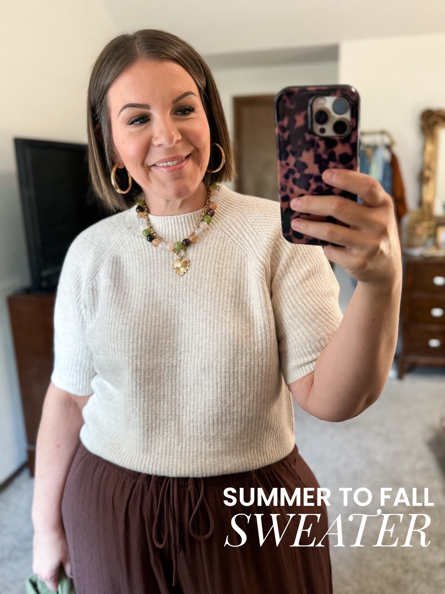 This cute little short sleeve sweater from Target is the perfect summer to fall transition piece! Comes in sizes XS-4X, I’m wearing the L. If you’re looking for casual workwear pieces to mix and match, this one is ideal!

#LTKootd #LTKWorkwear #LTKMidsize
