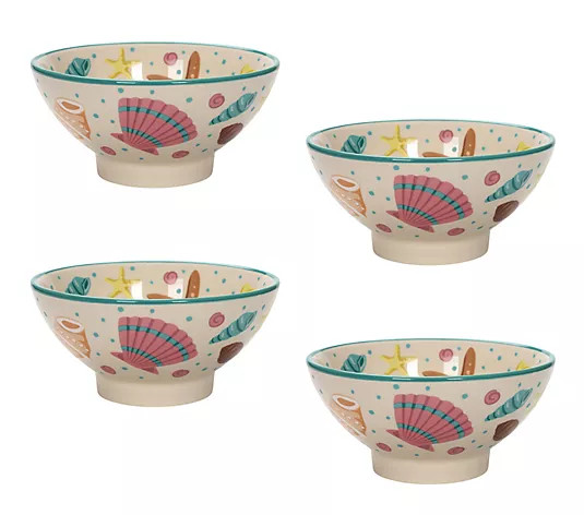Temp-tations Seasonal Set of (4) 16-oz Pedestal Bowls - QVC.com | QVC