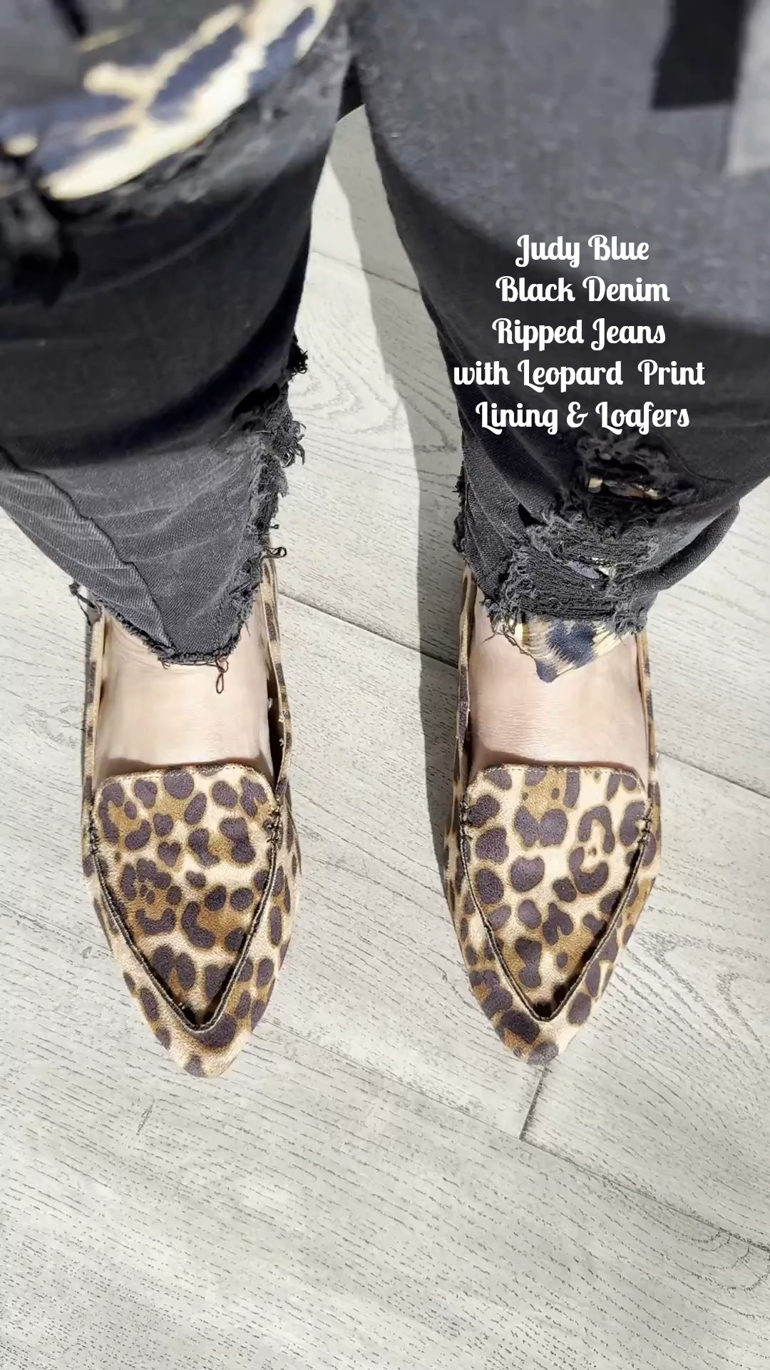 I solved the need to change jeans sizes frequently by purchasing these Judy Blue Black Jeans with the rips lined with leopard trim because the fabric is so stretch friendly and acclimates to changes in shapes and sizes! The lining also works to camouflage the fact that I’m wearing medical grade compression! Leopard loafers are a great staple for any season. #leopardprintfashion

Style Tip: remember your feet need some attention, too, so be sure to buy proper fitting shoes as your body changes!

#LTKMidsize #LTKFindsUnder100 #LTKGiftGuide