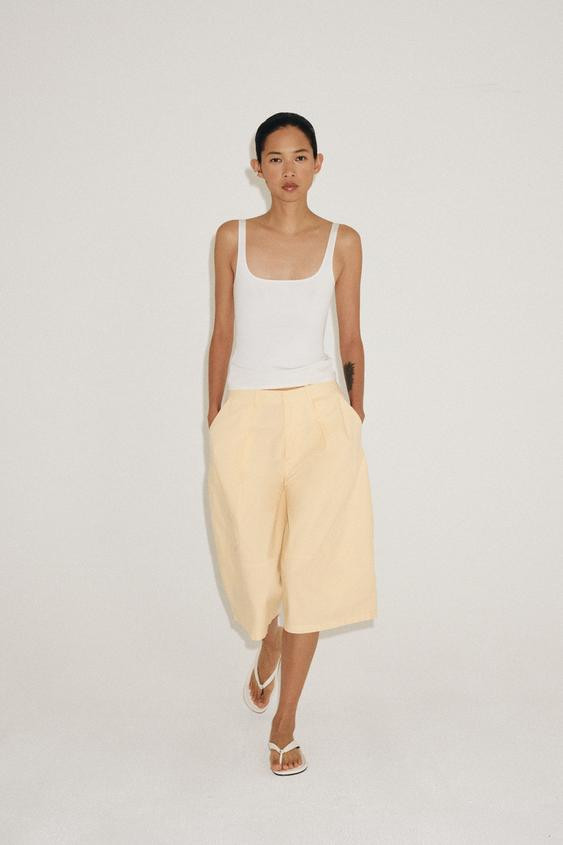 Polyamide Spaghetti Strap Top | Zara US