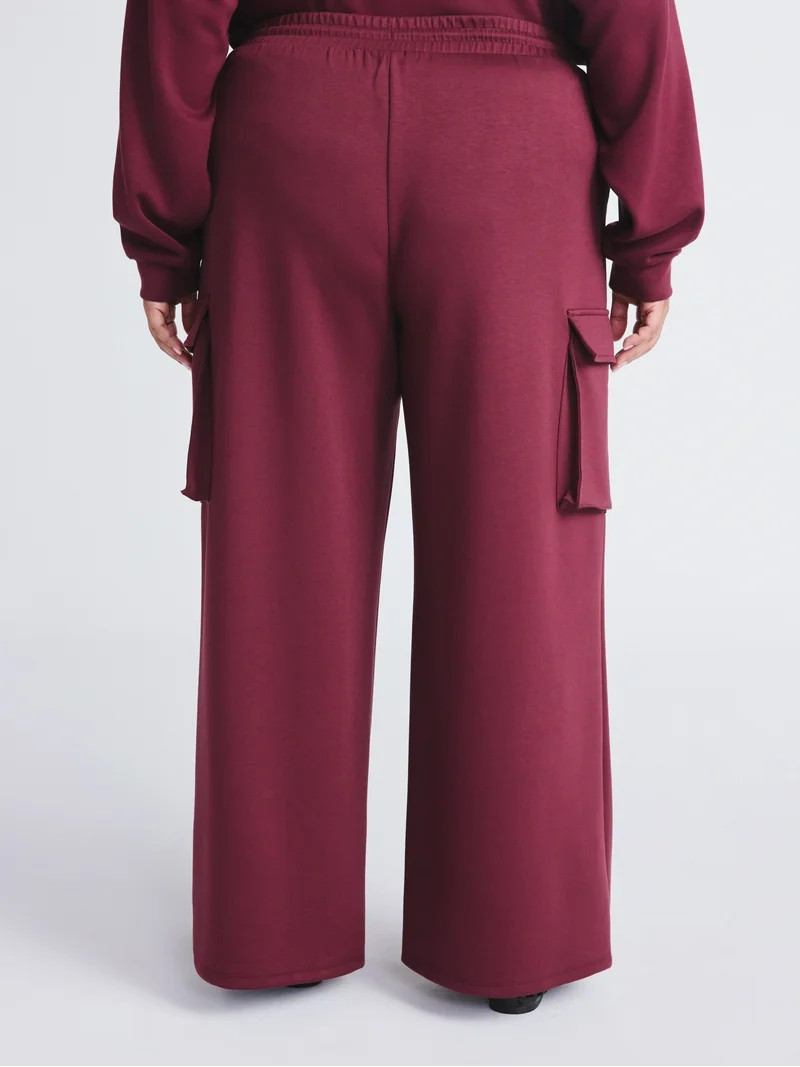 Scoop Women's and Women's Plus New Scubaknit Cargo Pants, Sizes XS-4X | Walmart (US)