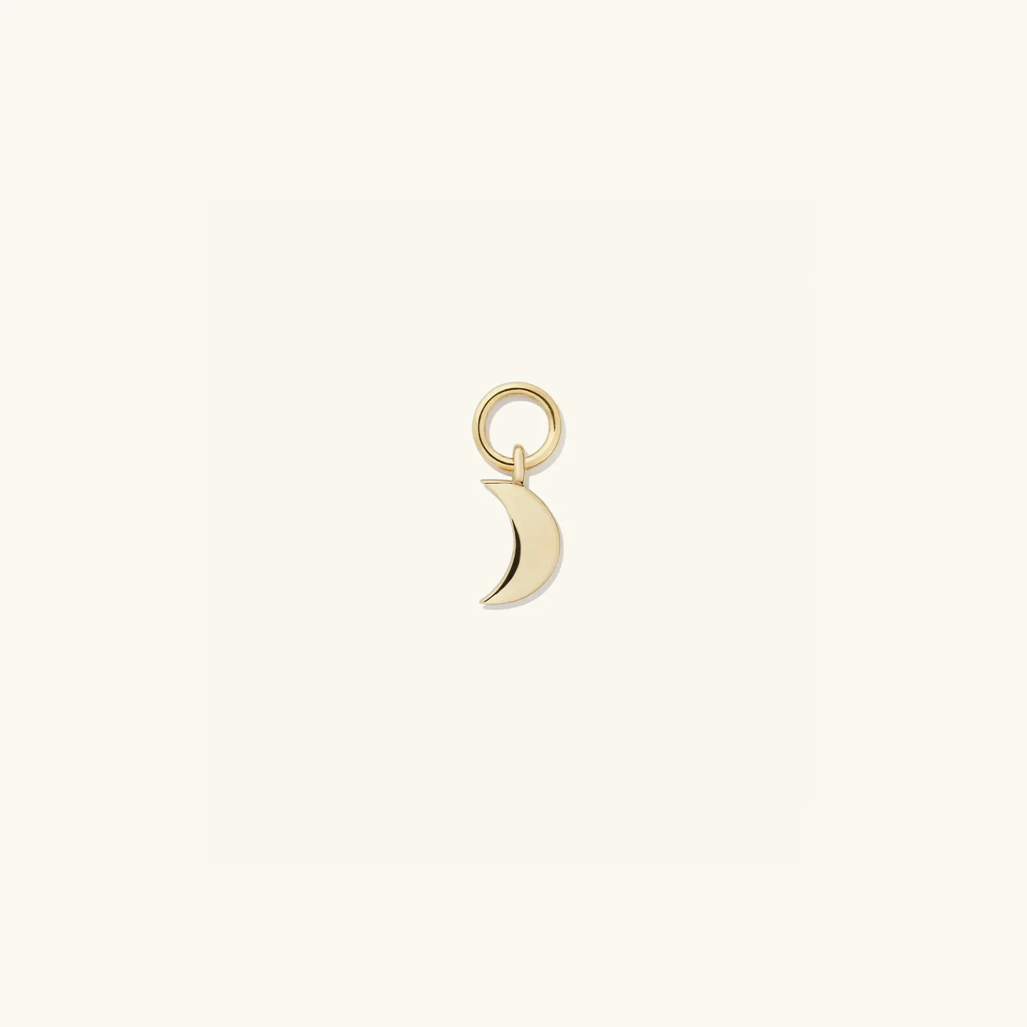 Single Moon Hoop Charm | Mejuri (Global)