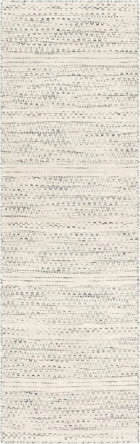 Hauteloom Williford Boho Hand Woven Wool Natural Fiber Soft Runner Rug for Hallway - Traditional ... | Amazon (US)