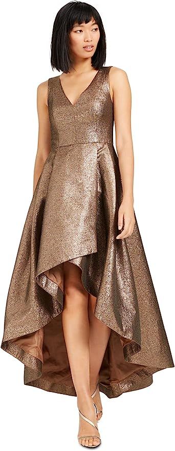 Calvin Klein Women's Sleeveless V-Neck High Low Gown with Back Zipper | Amazon (US)