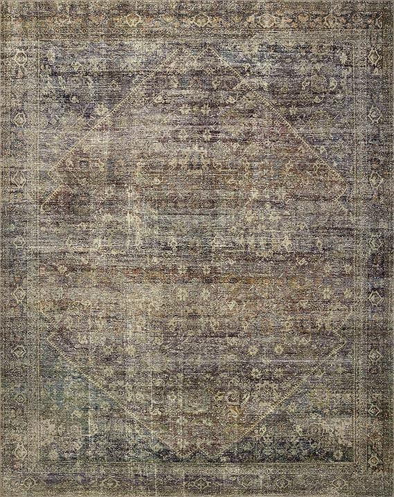 Loloi Amber Lewis Morgan 8'-3" x 11'-3" Area Rug in Spice/Lagoon - Large Area Rug, Neutral Area R... | Amazon (US)