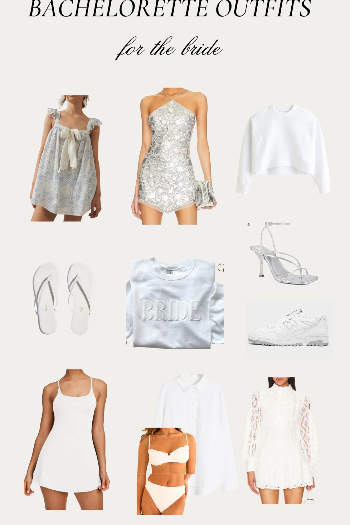 My bridal wardrobe👰🏽‍♀️🤍 

#LTKWedding #LTKShoeCrush #LTKStyleTip