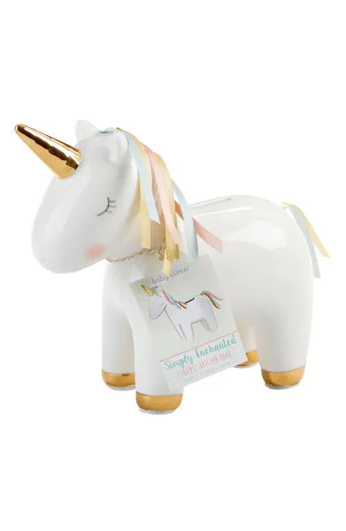 Baby Aspen Ceramic Unicorn Bank in White at Nordstrom | Nordstrom