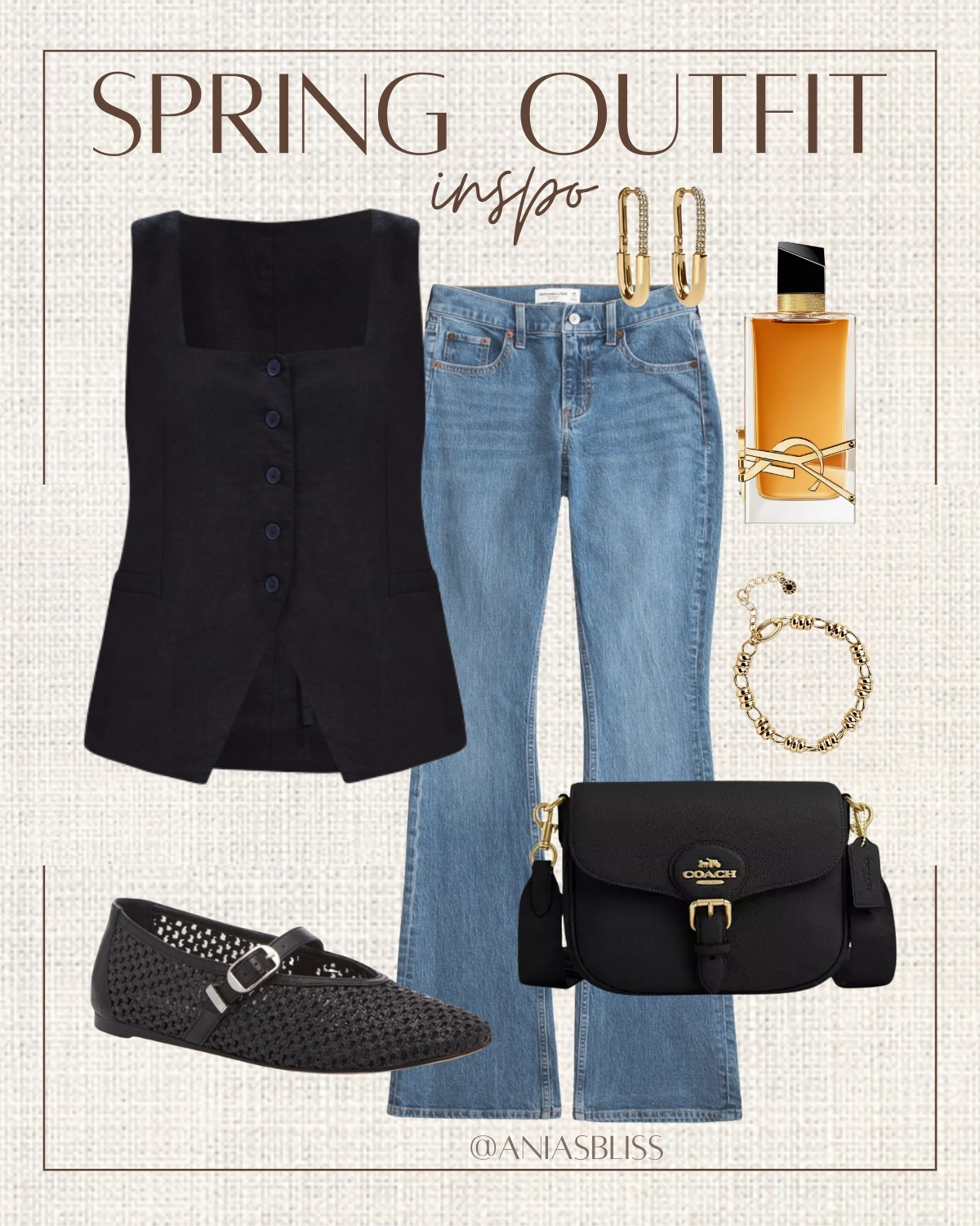 Spring outfit, casual office outfit, casual workwear, ballet flats, mesh shoes, linen vest

#LTKShoeCrush #LTKWorkwear #LTKStyleTip