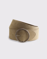 Wide Suede Belt | Abercrombie & Fitch (US)
