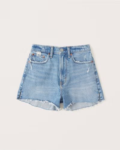 Women's High Rise Mom Short | Women's Clearance | Abercrombie.com | Abercrombie & Fitch (US)