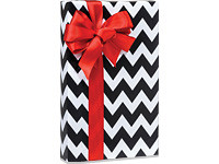 Black and White Chevron Stripe Birthday / Special Occasion Gift Wrap Wrapping Paper-16ft | Walmart (US)