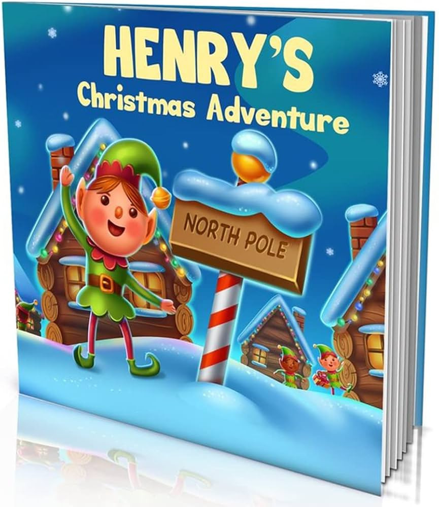 Personalized Story Book by Dinkleboo -"Christmas Adventure" - for Kids Aged 0 to 8 Years Old - A ... | Amazon (US)