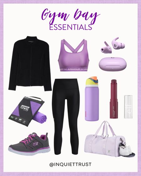 Step up your gym outfit with these cute black leggings, jacket, duffel bag, Owala FreeSip water bottle, sneakers, and more!
#activewear #workoutmusthave #sportswear #shoeinspo

#LTKItBag #LTKFitness #LTKShoeCrush
