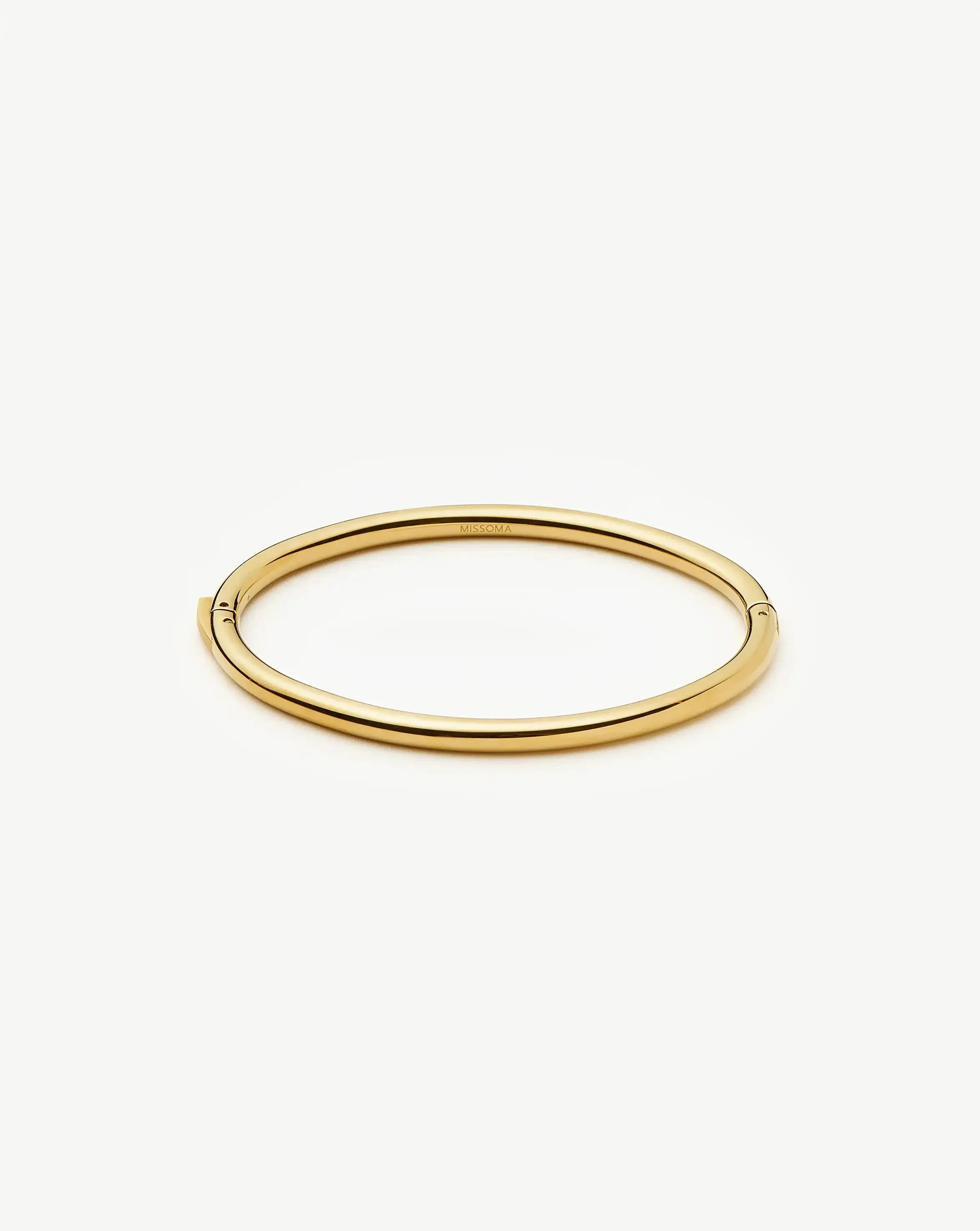 Classic Round Hinged Bangle in Gold | MISSOMA US | Missoma US