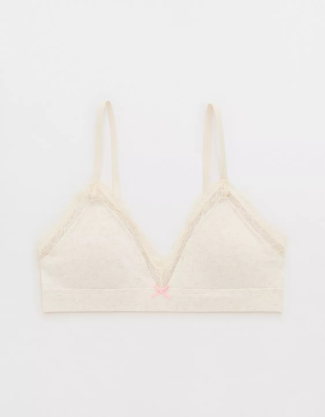 Superchill Cotton Rib Padded Triangle Bralette | Aerie