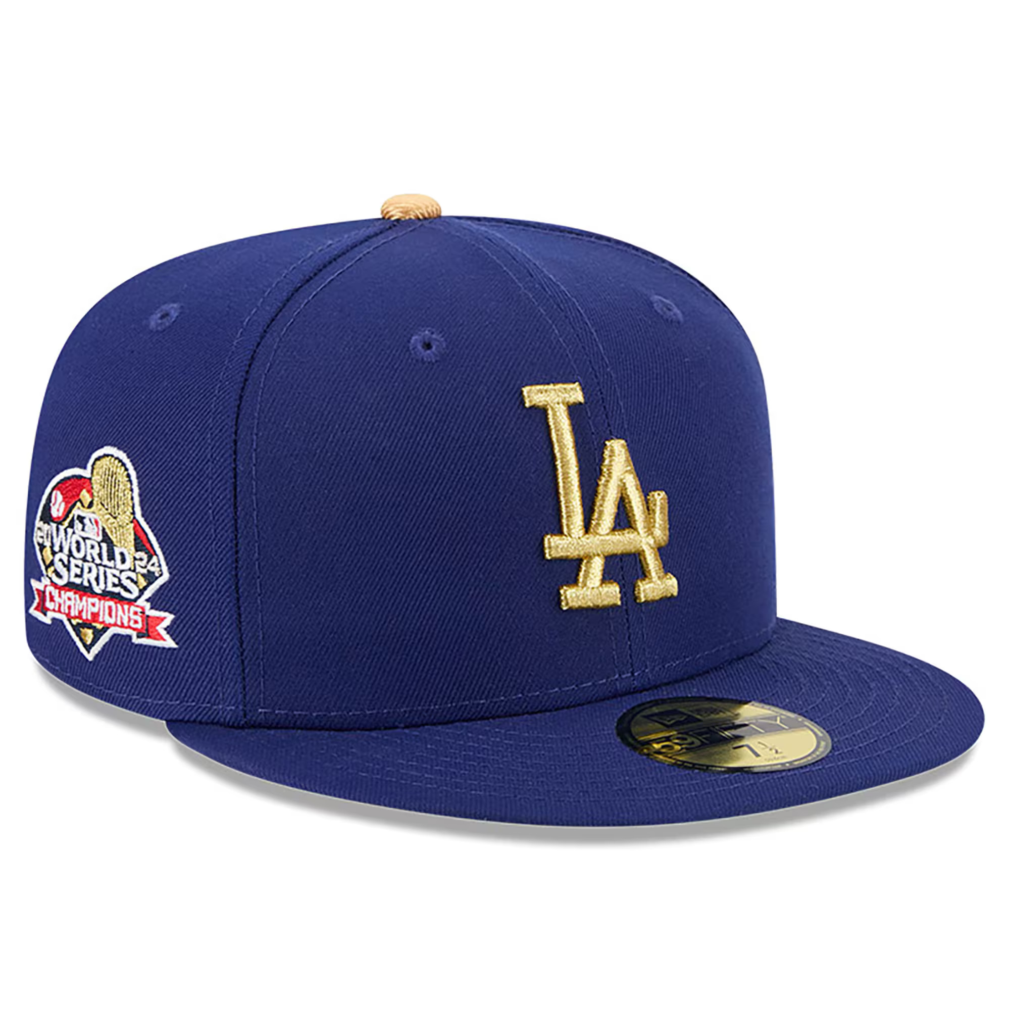 Men's Los Angeles Dodgers  New Era Royal 2025 Gold Collection 59FIFTY Fitted Hat | MLB Shop