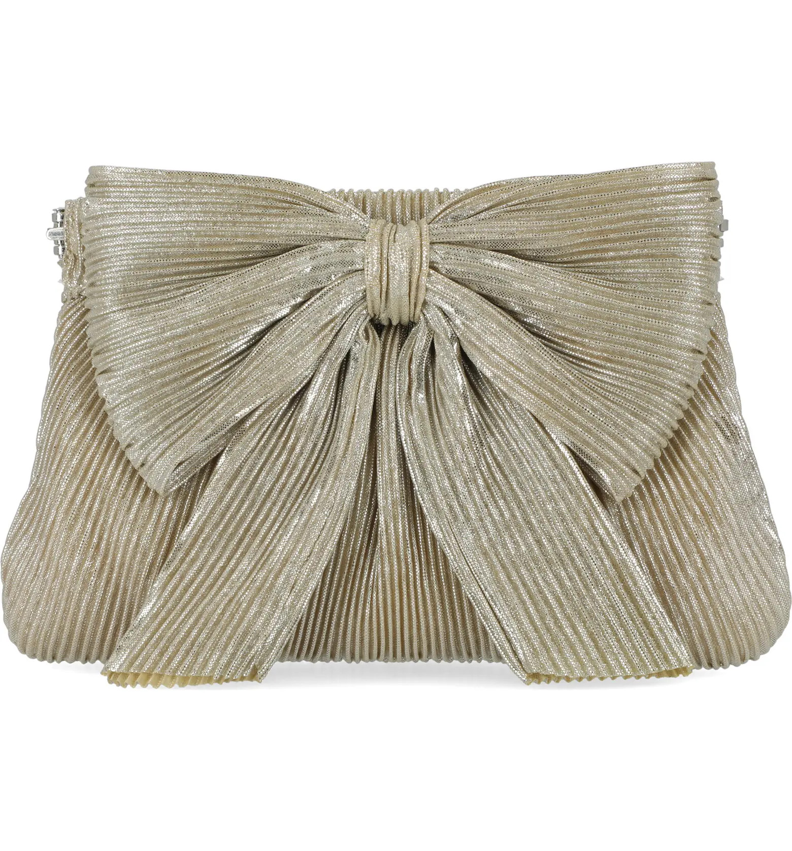 Jessica McClintock Vivienne Pleated Bow Clutch | Nordstromrack | Nordstrom Rack