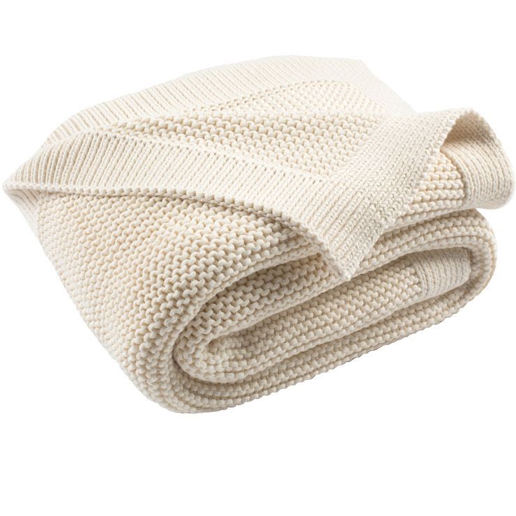Snug Knit Throw Blanket - Natural - 50" x 60" - Safavieh | Target