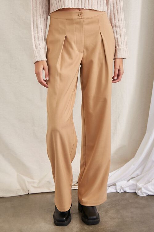 Pleated High-Rise Pants | Forever 21 (US)