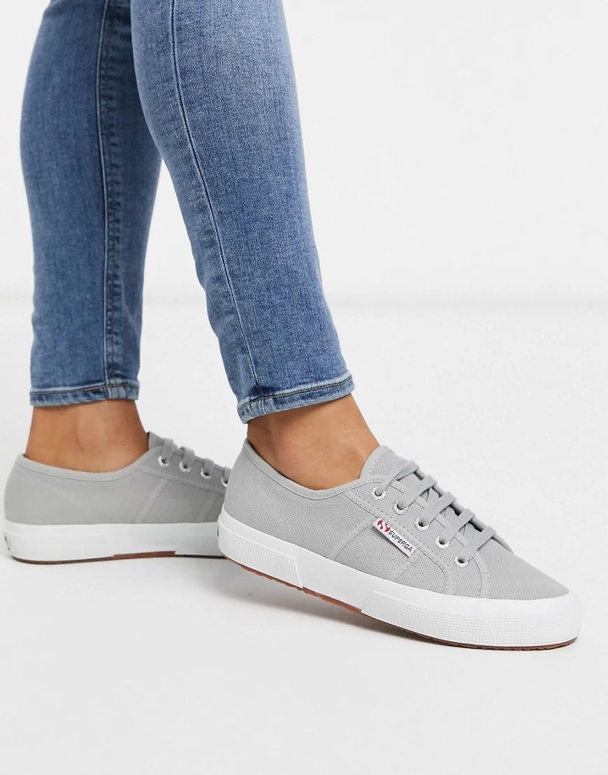 Superga Cotu Classic 2750 canvas trainers in grey | ASOS (Global)