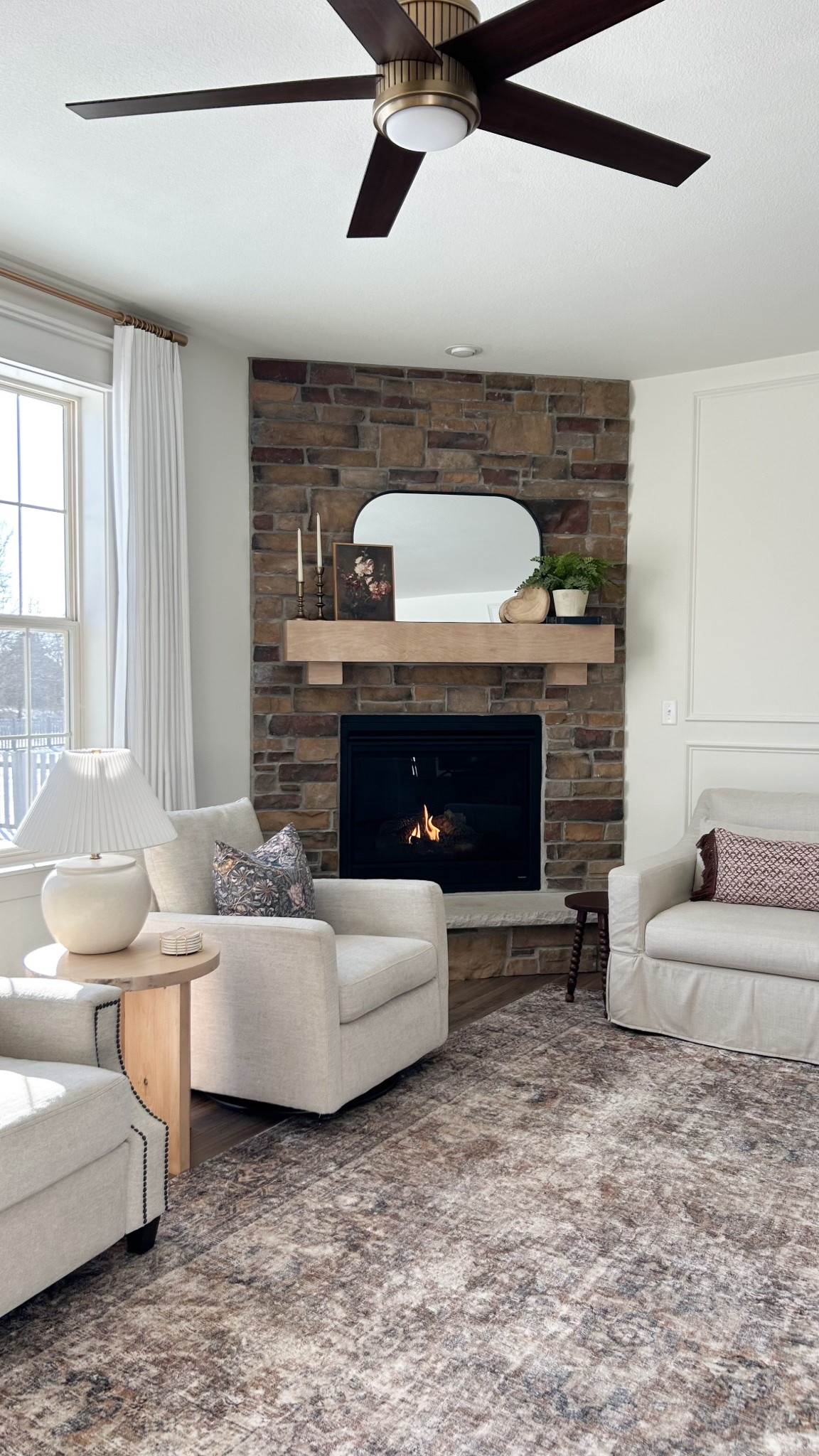 Living room 
Mantel update
Rug
Loloi rug
Pottery barn sofa
Pottery barn swivel chair

#liketkit
@liketk.it

#LTKHome