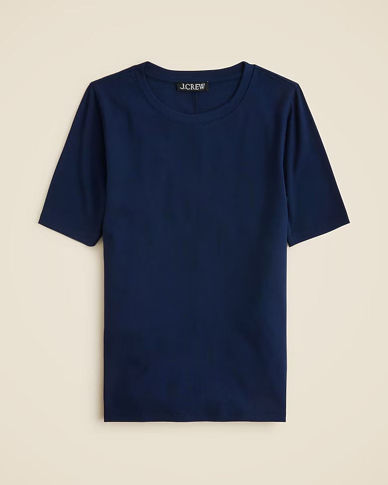 Refined rib elbow-sleeve T-shirt | J. Crew US