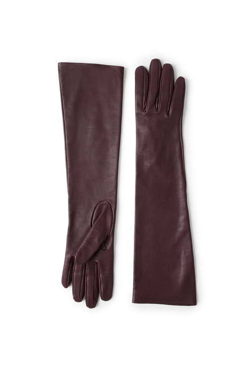 Brunello Cucinelli Long gloves in Burgundy at Nordstrom, Size Large | Nordstrom