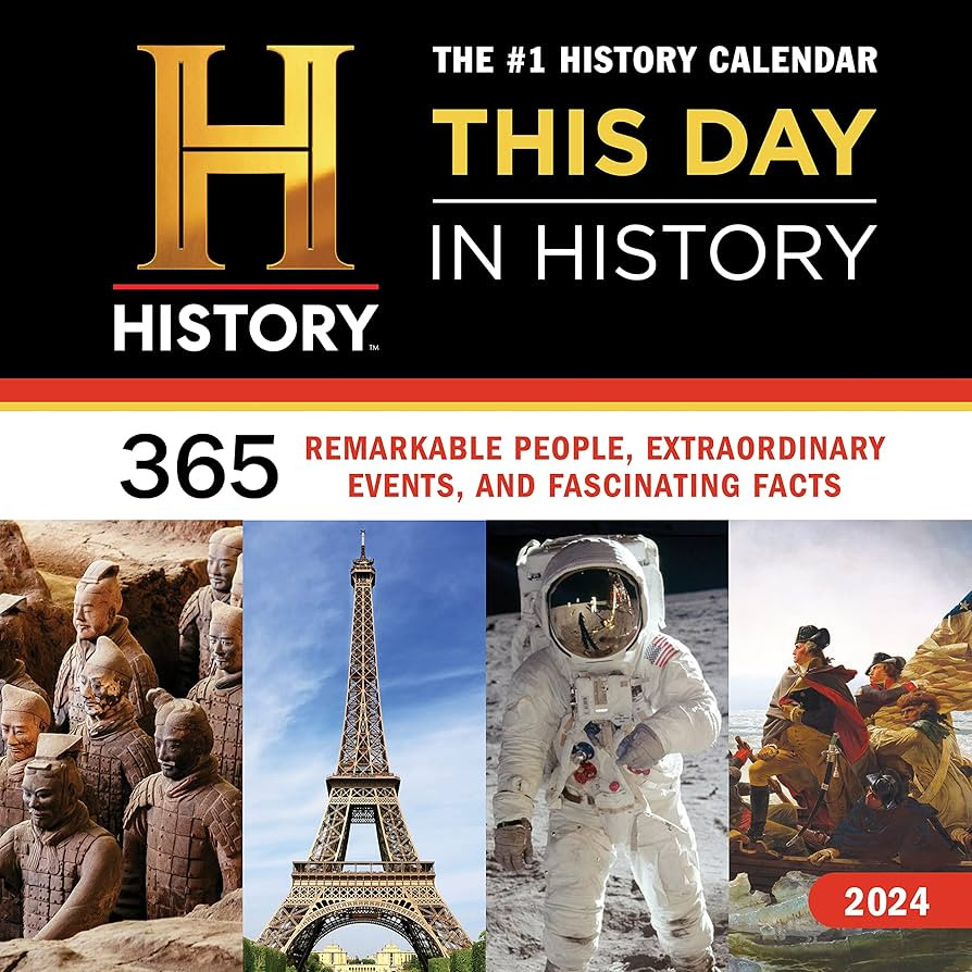 2024 History Channel This Day in History Wall Calendar: 365 Remarkable People, Extraordinary Even... | Amazon (US)