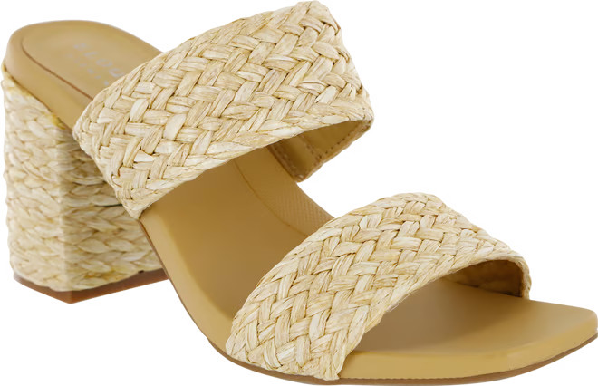 ELOQUII Elements Women's Wide Width Heeled Two Strap Sandal | Walmart (US)