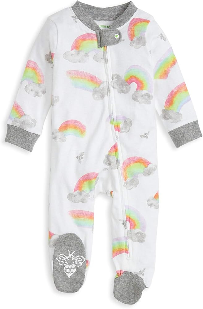 Burt's Bees Baby baby girls & Play, Organic One-piece Romper-jumpsuit Pj, Zip Front Footed Pajama... | Amazon (US)